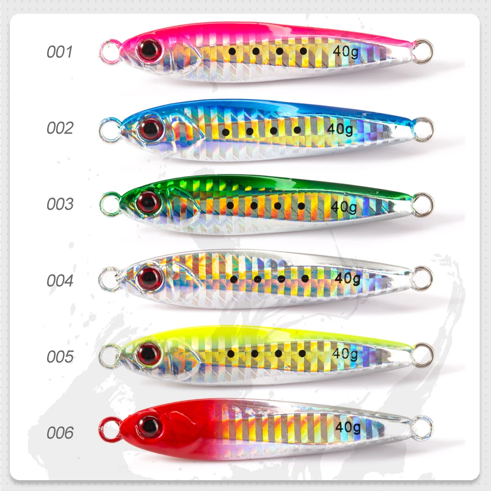 Señuelo de pesca con plantilla de Metal D1, cebos de fundición en orilla, 61mm/20g, 71mm/30g, cebo duro que se hunde, cuchara de Jigging, aparejos de pesca para lubina DT1002 - imagen 5