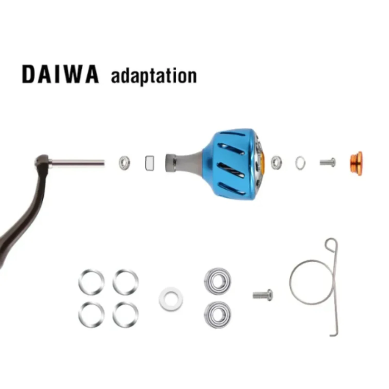 SANLIKE-perilla de mango de carrete de pesca para Shimano A y Daiwa S, modelo giratorio, perillas de mango de carrete de pesca, accesorios de aparejos de pesca - imagen 5