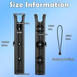 Aventik Portacañas tubular – Montaje lateral para barco