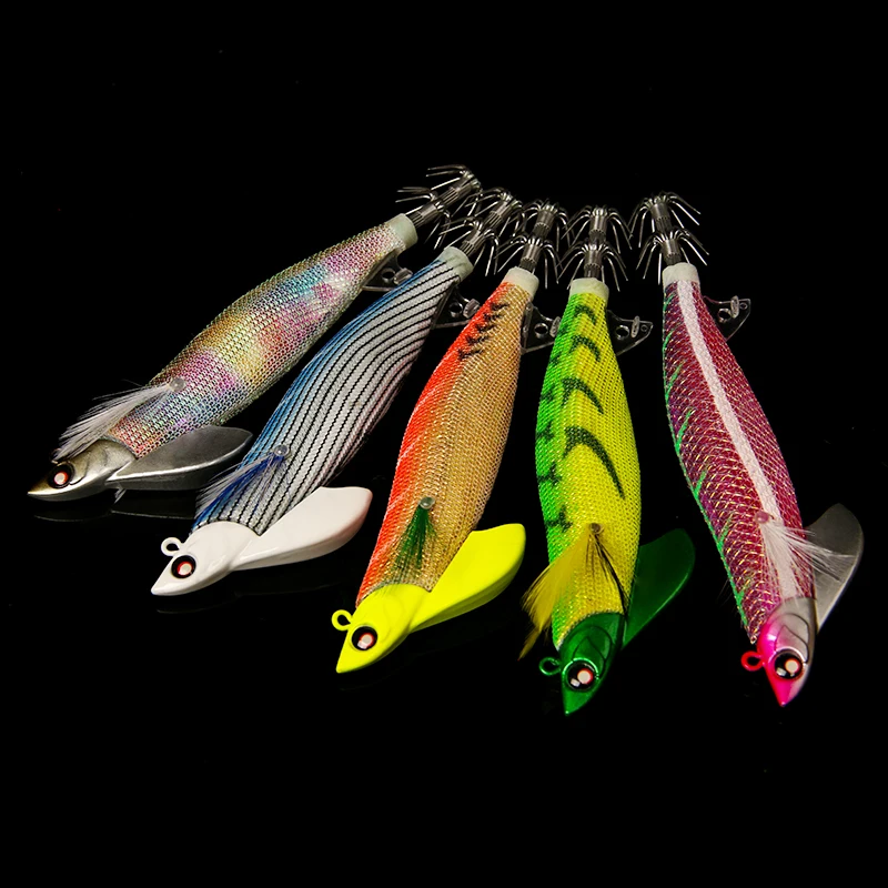 LETOYO Tip Run lead señuelo de calamar con jig de calamar BKK HOOK EGING Cebo artificial eging para pulpo sepia Señuelos de pesca en el mar EGI - imagen 4