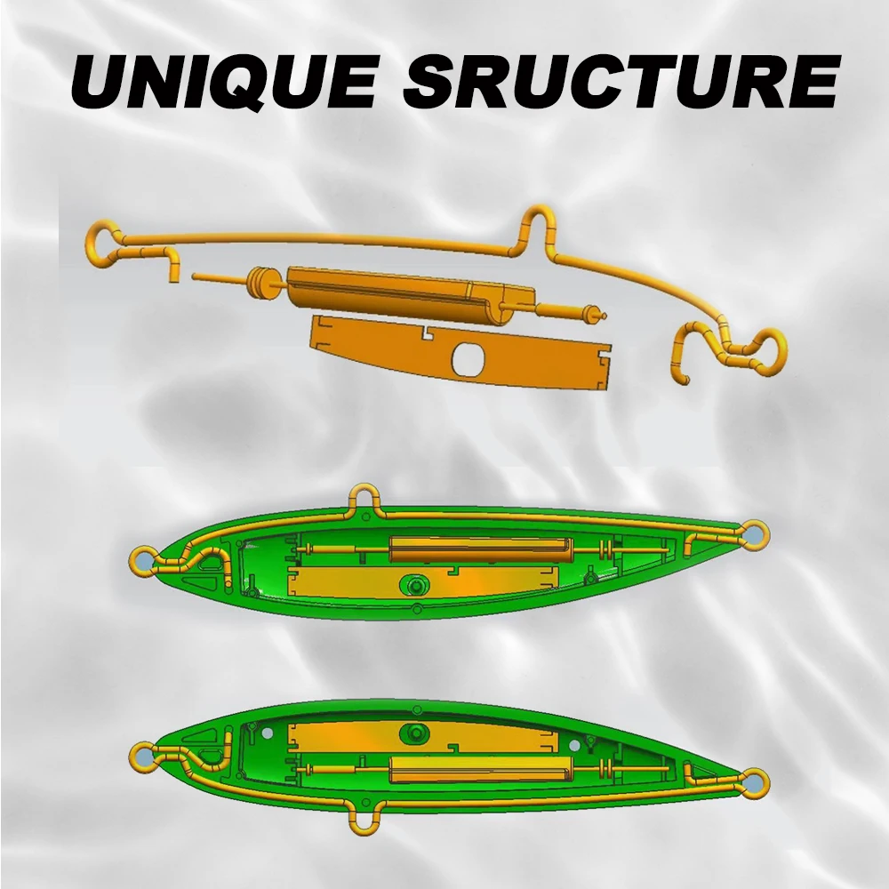 Hunthouse-señuelo de pesca de agua salada, cebo de lápiz que se hunde, 150mm, 68g, revestimiento reflectante láser, hoja de Flash para atún y caballa - imagen 5