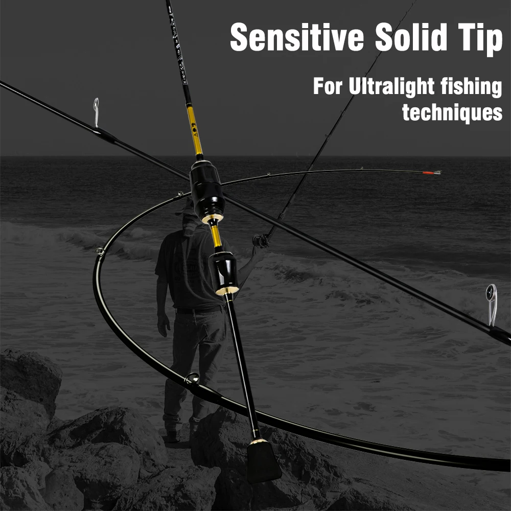 Mifine MOTRAL DRAW XUL-caña de pescar giratoria ultraligera, señuelo de 0,3-1,5G 30T, anillos Fuji/RA de fibra de carbono, puntas sólidas para pesca de trucha - imagen 3