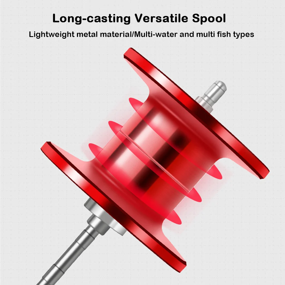Carrete ligero de Baitcasting, carrete de pesca de 10KG, arrastre máximo, 12 engranajes, freno magnético profundo/versátil/Micro carrete de Metal, mano izquierda/derecha - imagen 4