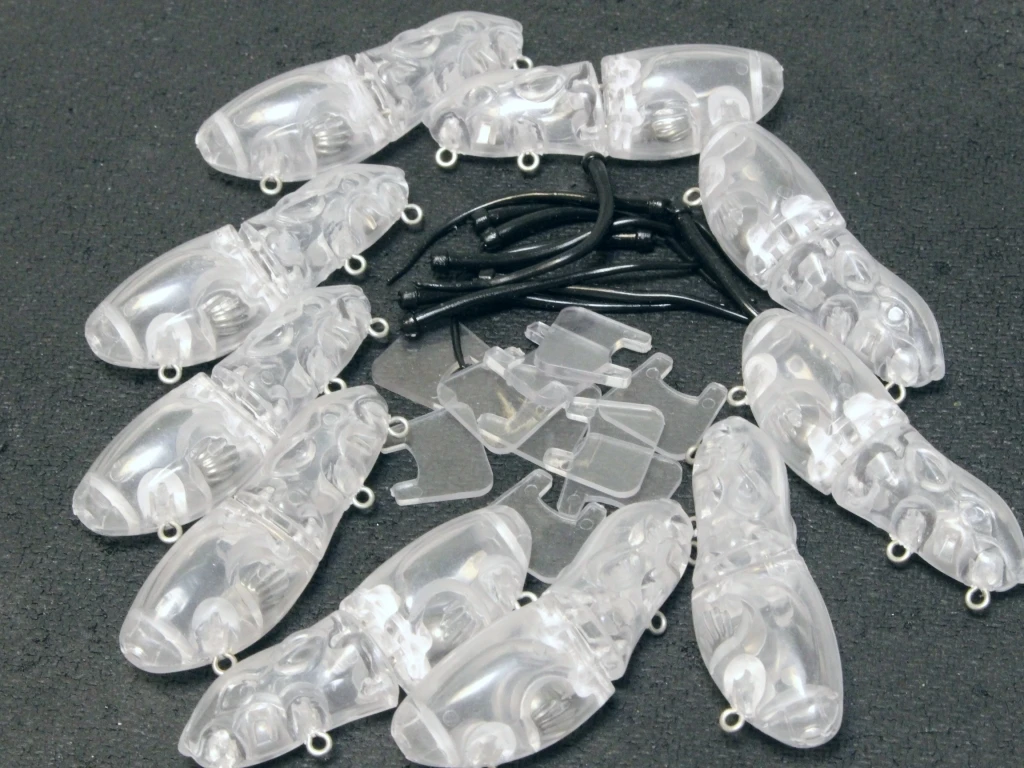 WLure-SEÑUELOS de pesca con ojos libres, 8,5g, estilo ratón, 10 en blanco, sin pintar, para natación, UPS873 - imagen 3