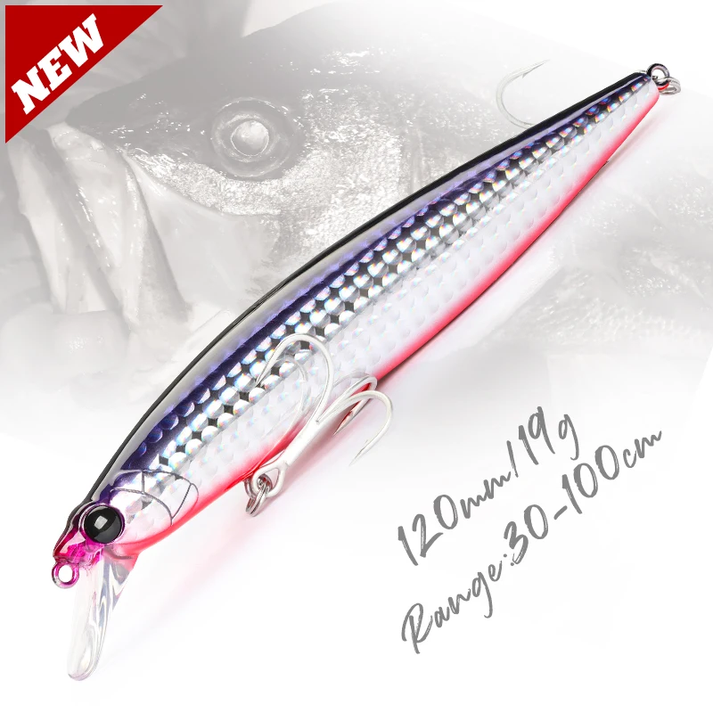 TSURINOYA Mar 120F – Señuelo flotante 120mm 19g para mar