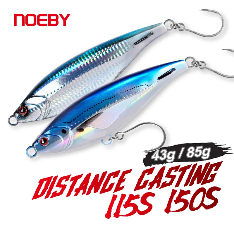 NOEBY Stickbait hundimiento – Lápiz lance largo para GT y atún