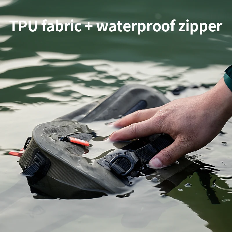 LINNHUE Riñonera impermeable de pesca – Bolsa cruzada para aparejos - imagen 2