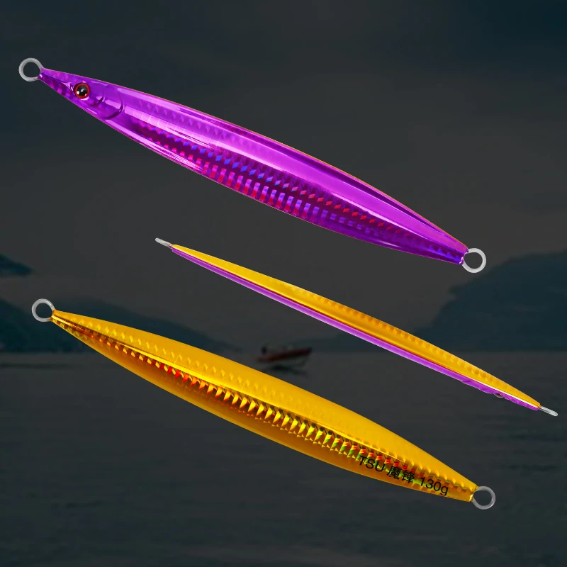 TSURINOYA-señuelo de pesca de Jigging lento GT Tuna, M & F 110g 130g 165g 200g, anzuelo de Metal duro Biat - imagen 3