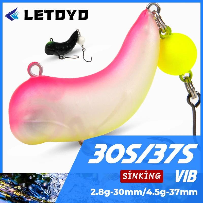 LETOYO Mini señuelo VIB hundido 2,8g 4,5g Señuelos de pesca Crankbait Wobblers cebos duros artificiales de invierno señuelo de perca de trucha