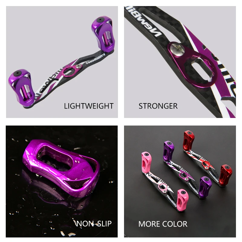 LETOYO-carrete de pesca de fibra de carbono UV, doble balancín, derecha, mano izquierda, baitcasting, para daiwa, kastking, ryobi, rapala, PENN, Abu Garcia - imagen 5