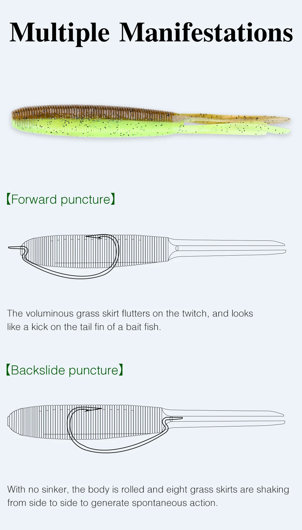 Descubra técnicas de pesca versátiles con manifestaciones múltiples para un rendimiento mejorado