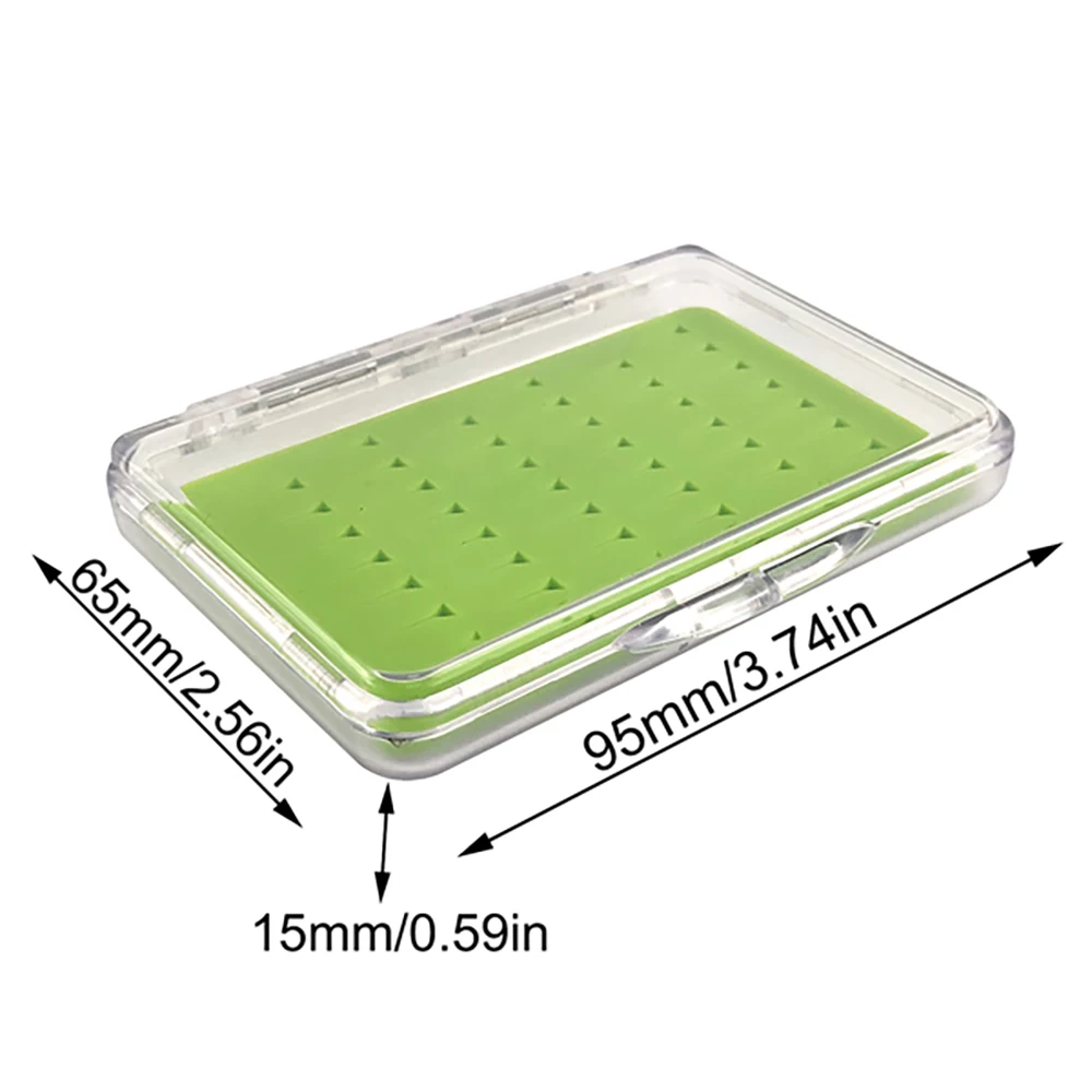 Aventik-Mini Caja para moscas ABS transparente con inserto silicona - imagen 3