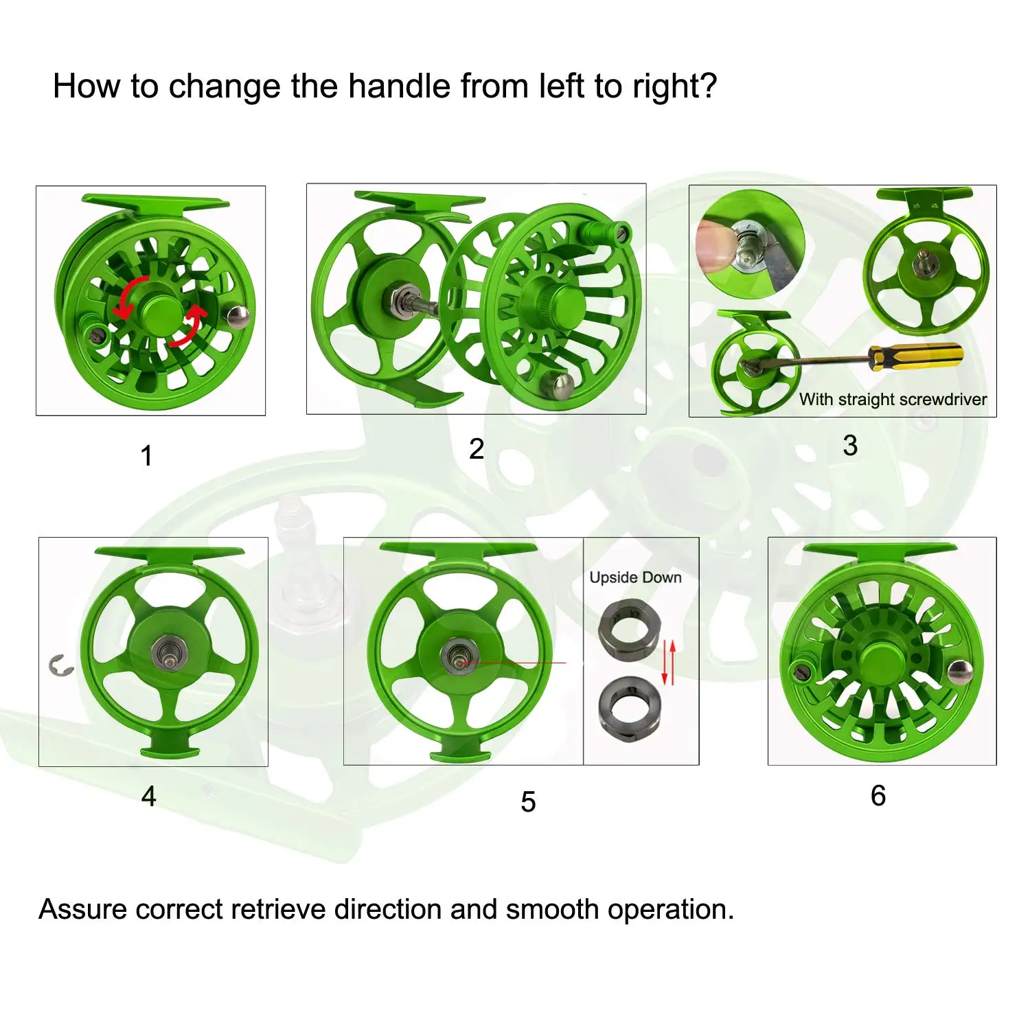 Aventik, nuevo diseño, carrete de pesca con mosca de calidad 3/5 5/7 7/9, carrete de pesca con mosca, carrete de pesca de aluminio con mango cambiado - imagen 5