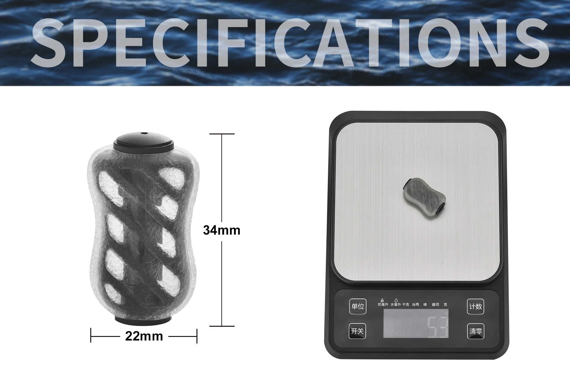 Gomexus mango de carrete de carbono 85mm Finesse para Shimano Bantam Metanium Daiwa Steez Abu Garcia Okuma Kastking Baitcasting DC-S20 - imagen 5