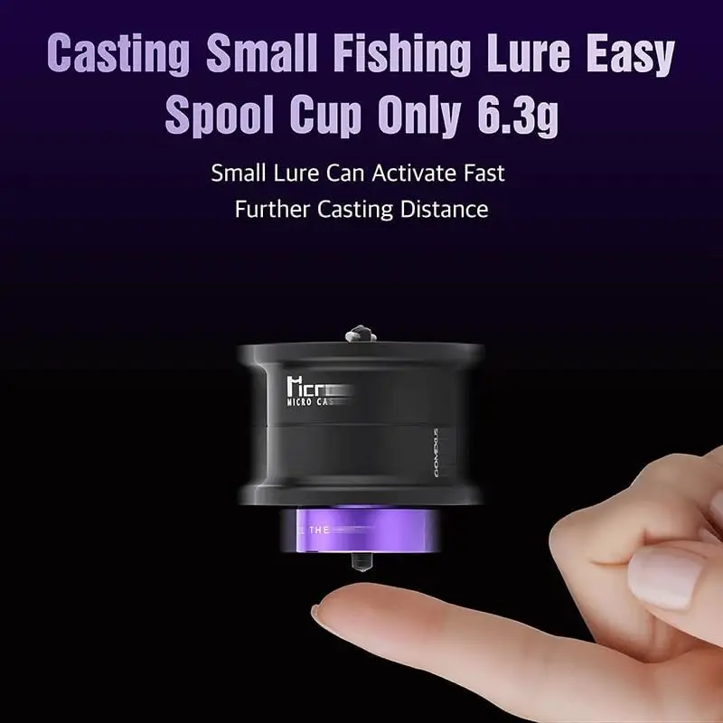 Carrete poco profundo Gomexus para carrete de aluminio GOMEXUS para Daiwa Steez CT SV carrete de pesca Baitcasting línea de carrete taza rodante - imagen 5