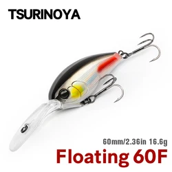 Tsurinoya Crankbait Chaser 60F Crazy Wobbler Señuelo Flotante