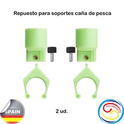 Soportes para caña de pescar con repuestos angulares