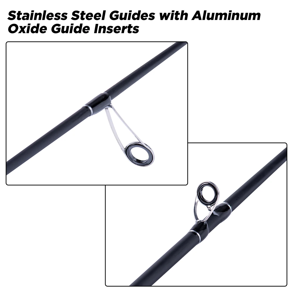 GOTURE WAVIER-caña de pescar giratoria de fundición, ligera, 2 secciones, portátil, 1,65/1,98/2,1/2,59 M - imagen 2