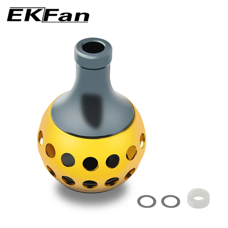 EKFan Perillas de aluminio 39 mm para carrete spinning – diseño redondo - imagen 5