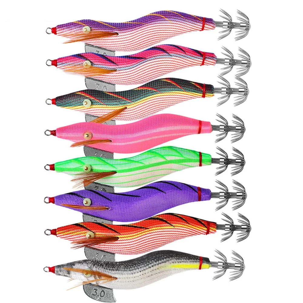 Wutong Egi Jig de Calamar 15.5g – Señuelo Sepia para Jigging - imagen 5