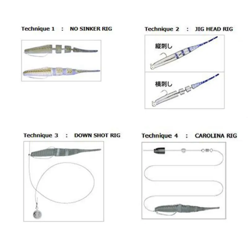 Señuelo de plástico suave para pesca, cebo de silicona, cabeza de gusano, perca, Lucio, trucha, agua dulce, 50 piezas - imagen 4