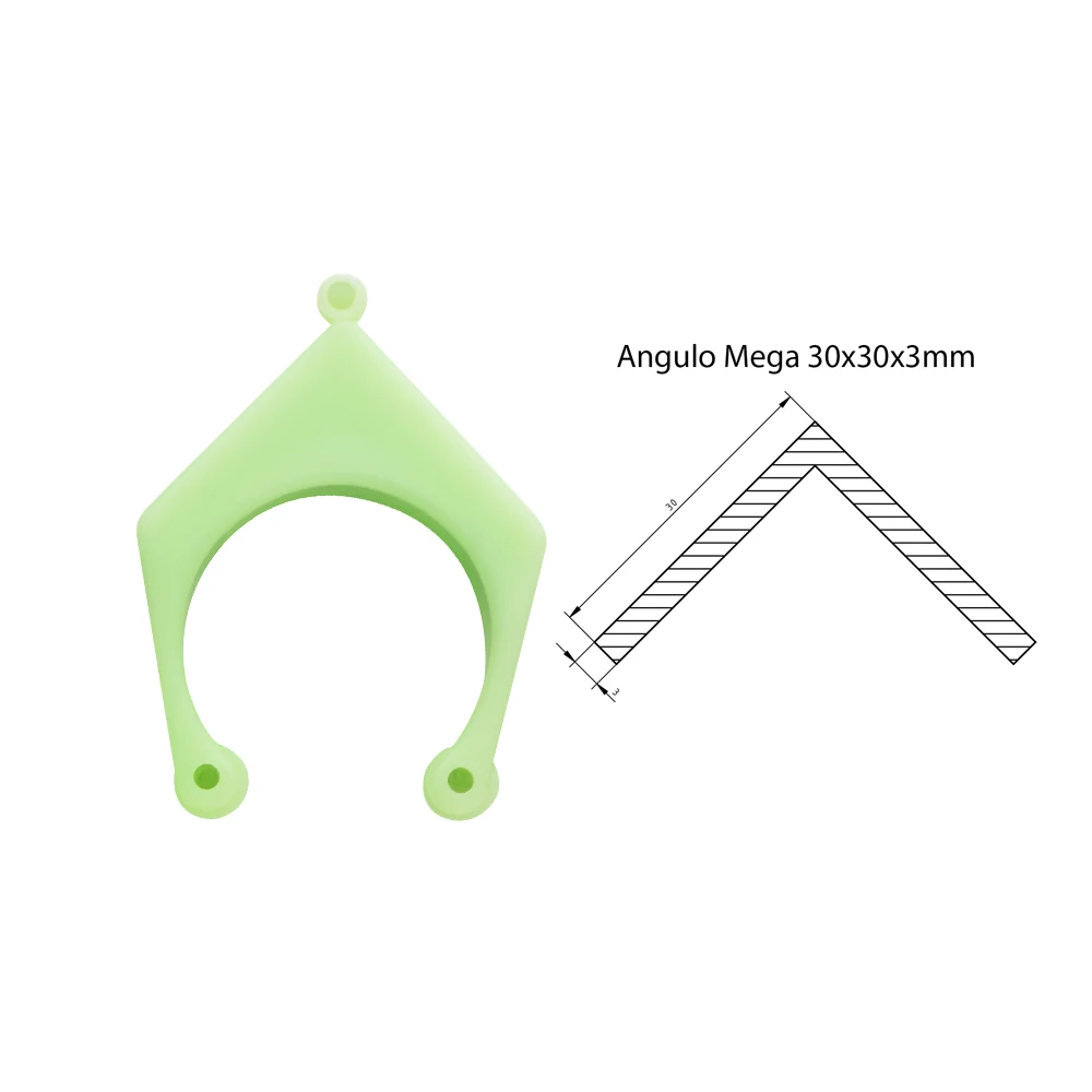 Horquillas soporte caña 25x3 y 30x3 verde flúor - imagen 3