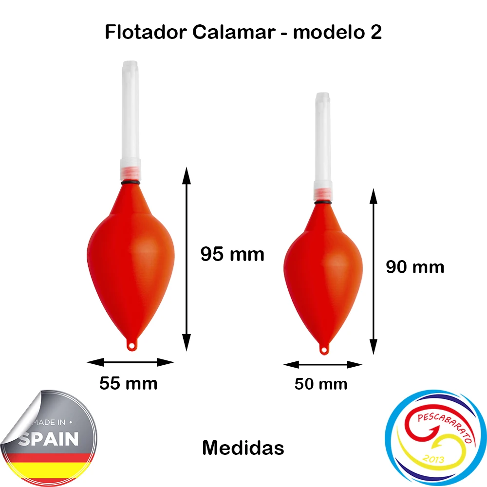 Flotador para calamar Pescabarato 2013 – Naranja - imagen 2