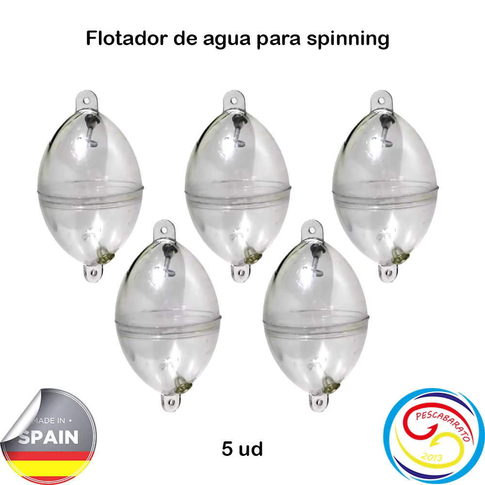 Pescabarato 2013 Flotador de pesca transparente Fabricado en España - imagen 3