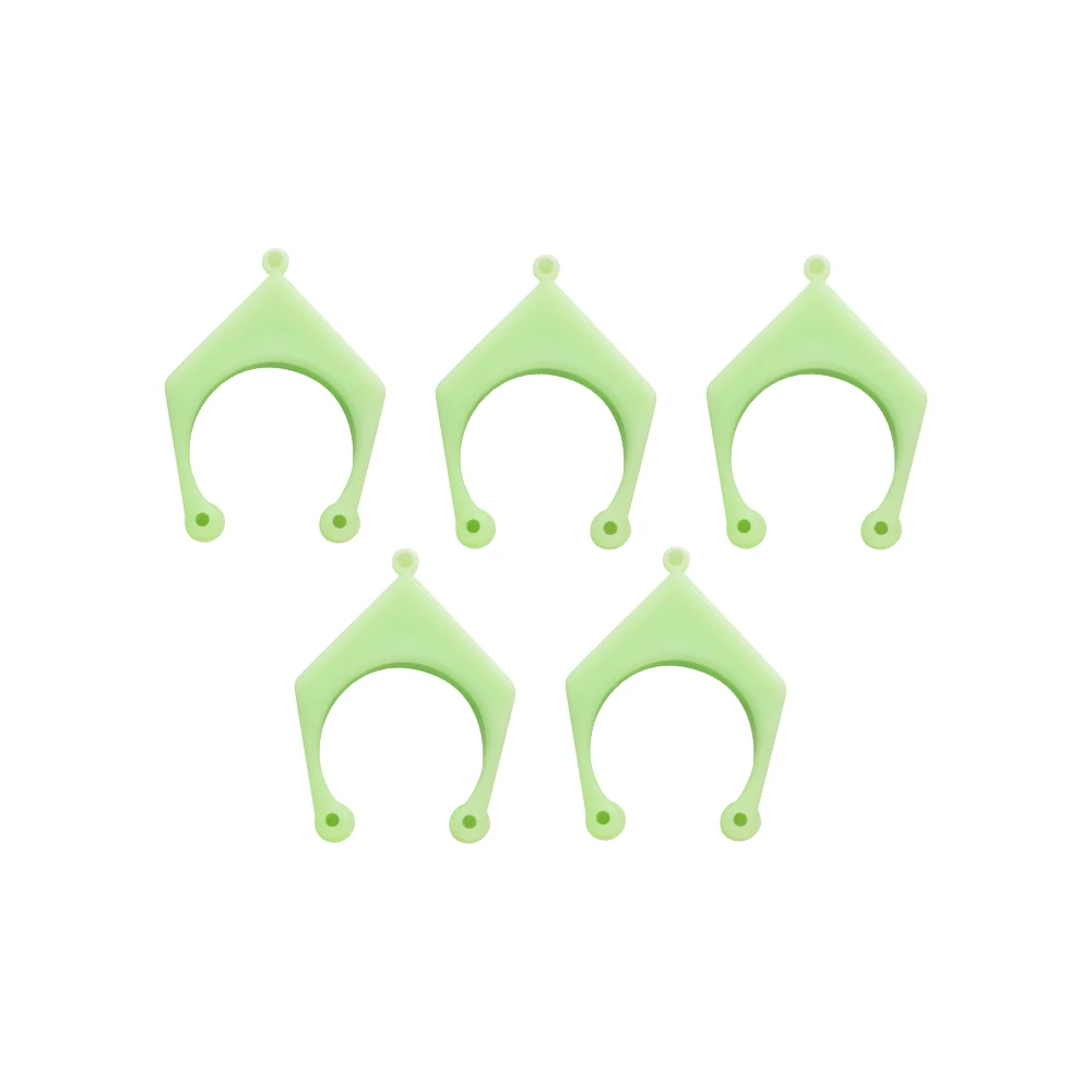Horquillas soporte caña 25x3 y 30x3 verde flúor
