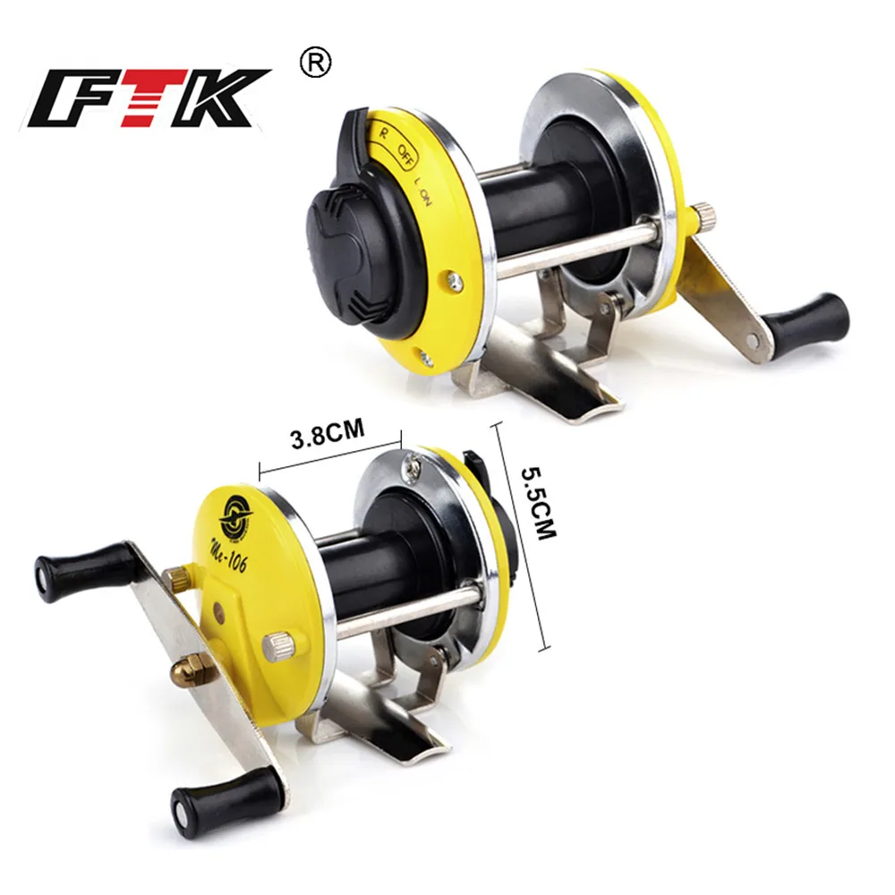 FTK caña de pescar en hielo con carrete de pesca en hielo, Combo de caña giratoria, aparejos de pesca en hielo de invierno - imagen 4