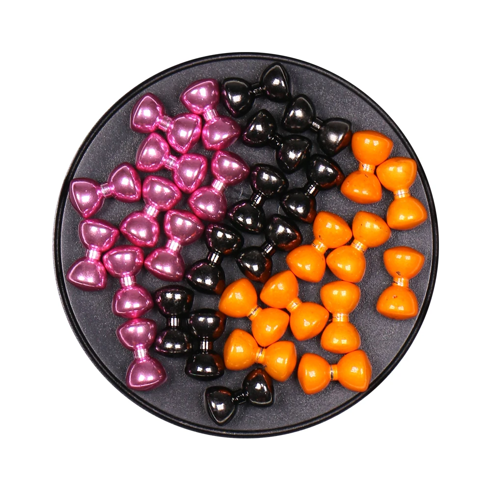 ICERIO 20 piezas de reloj de arena de latón, cuentas para atar moscas, mancuernas, Material de gancho para atar moscas - imagen 4