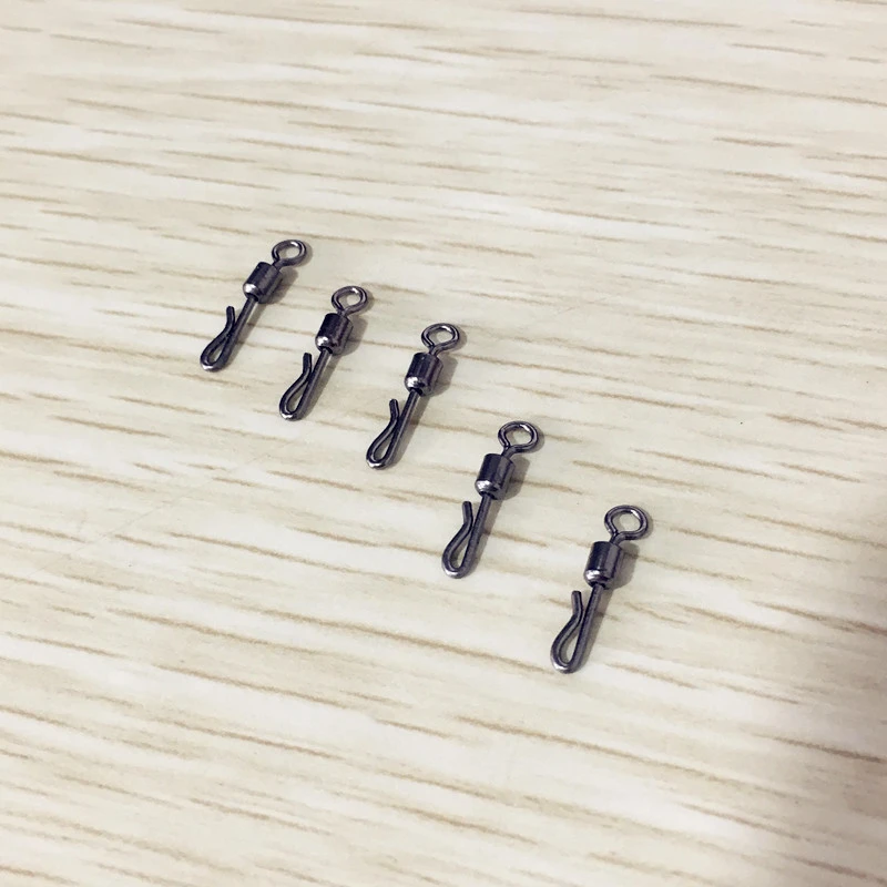 Conector de rotación giratorio tipo Q, Pin giratorio a presión, accesorios de equipo de Pesca, 1000 unids/lote, venta al por mayor - imagen 2