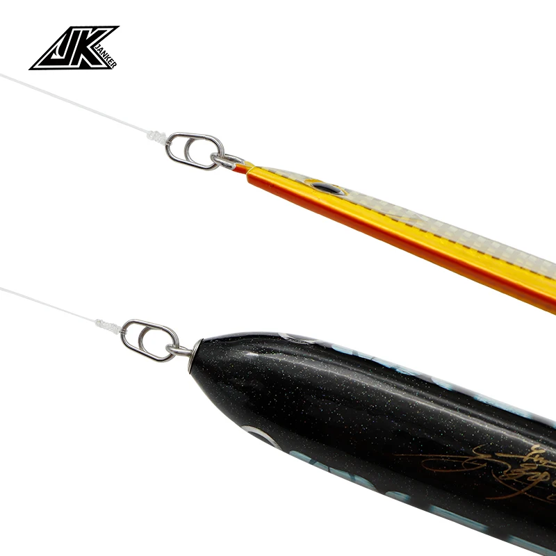 Nuevos anillos de pesca JK, anillos divididos de acero inoxidable, anillo sólido reforzado de alta calidad, anillo de conexión de señuelo, accesorios de pesca - imagen 5