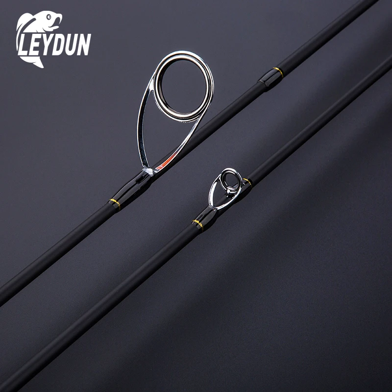 LEYDUN-cañas de pescar ultraligeras, 1,8 m, 2,1 m, 2 puntas superiores, varilla giratoria de acción rápida, UL, L, M, ML, alimentador de viaje de fundición de carbono - imagen 2