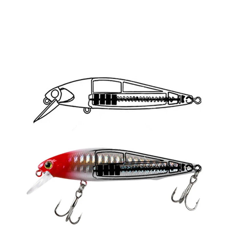 Nuevo señuelo de pesca Mini, cebos de trucha pequeños, luz vibratoria de agua de mar dulce, cebo de simulación de micropeces que se hunden - imagen 5