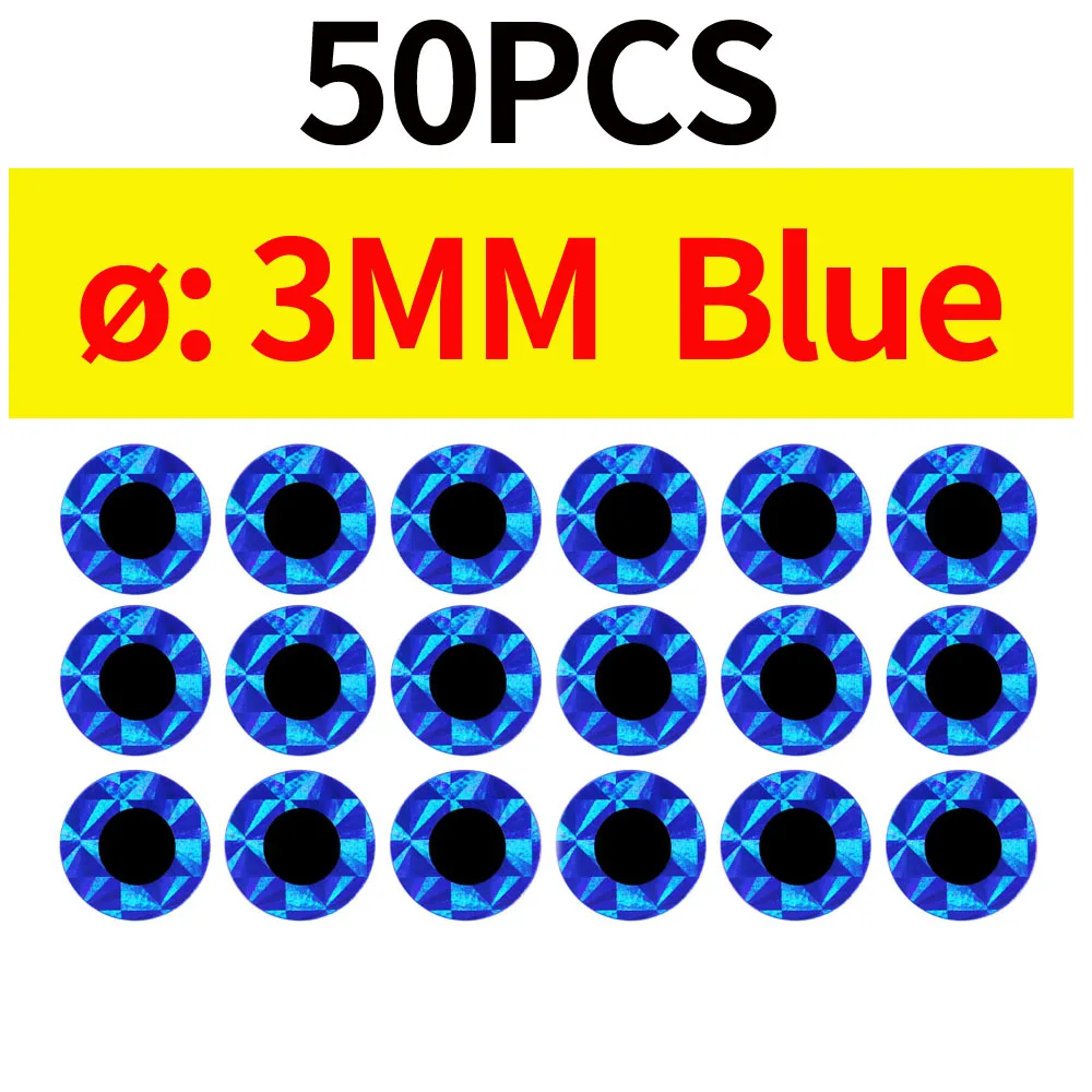 50pcs 3MM Blue