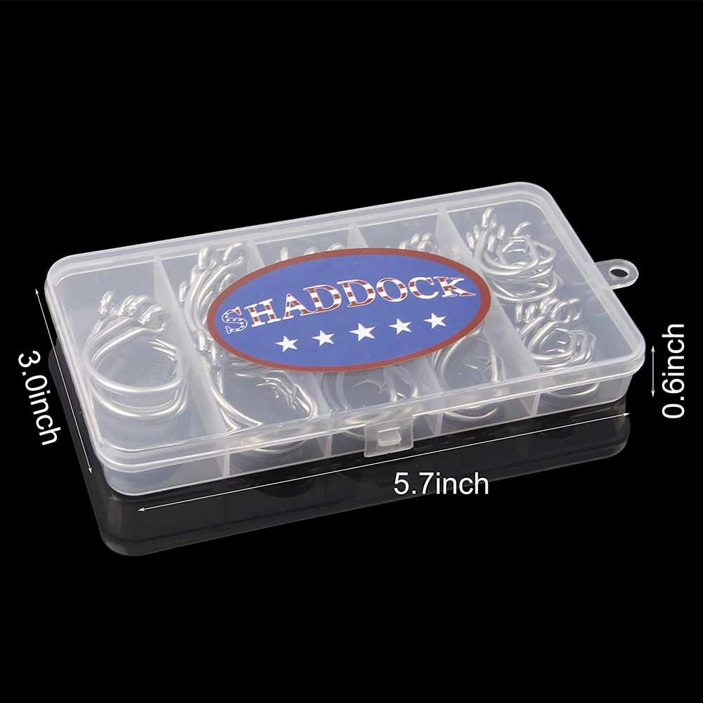 Anzuelos de pesca circulares de atún de acero inoxidable 39960, anzuelos de cebo de juego grande, gancho de alambre Extra fuerte para pesca en agua salada, 50 unids/lote por caja - imagen 4