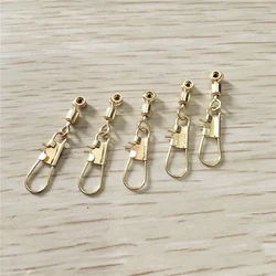 Conector giratorio cabeza cobre dorado para pesca de mar