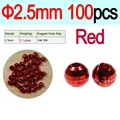 100pcs 2.5mm Red