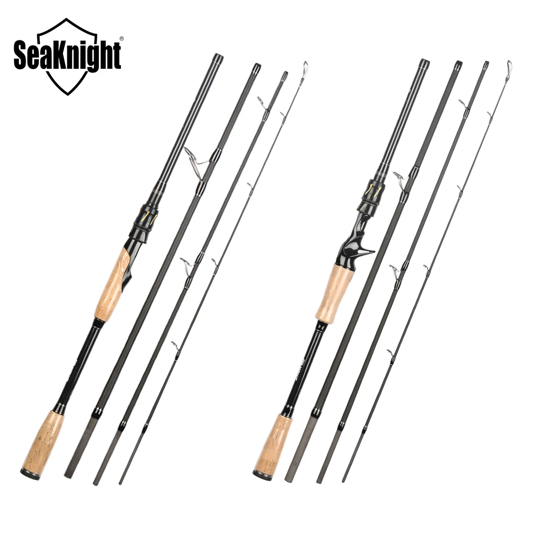 SeaKnight-caña de pescar serie Rapier, 1,68 M, 1,8 M, 2,1 M, 2,4 M, 2,7 M, 3,0 M, secciones de caña de pescar de carbono, caña de viaje para pesca con señuelo