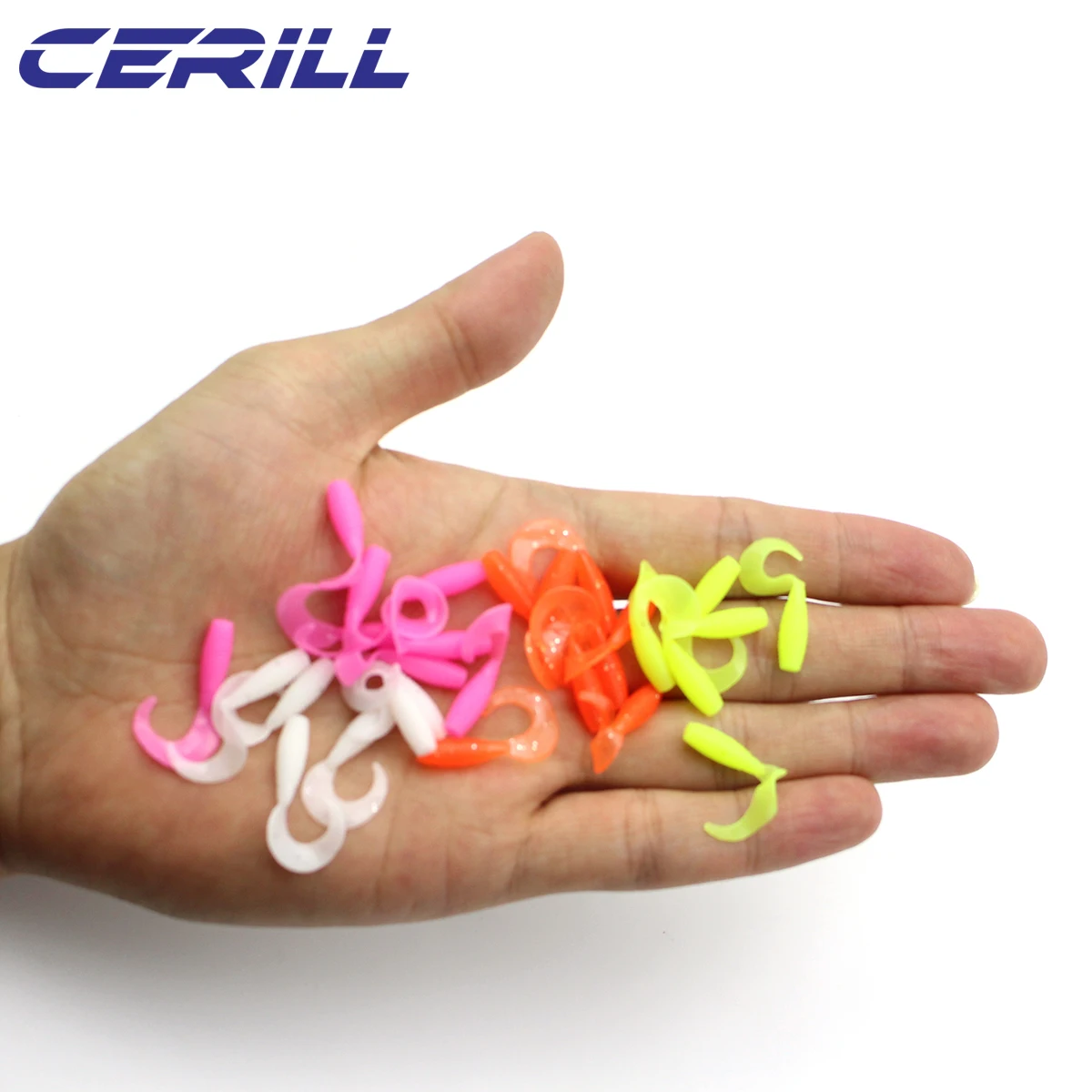 Señuelo de pesca suave de silicona Artificial, cebo de pesca Jigging, Wobbler, carpa, lubina, Swimbait, 25mm de volumen, lote de 50 - imagen 5