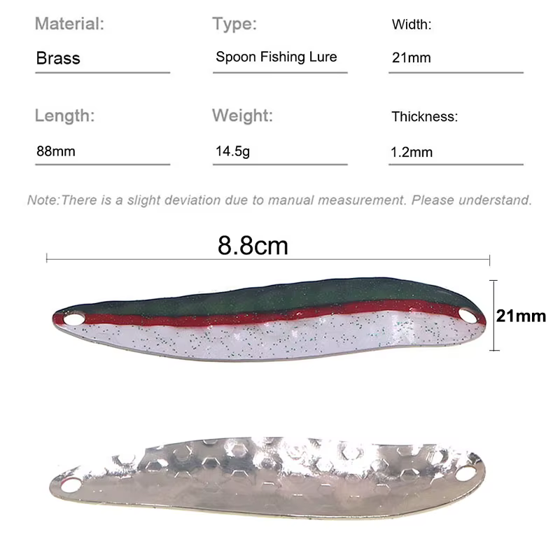 Cuchara giratoria Metal 14,5g – Señuelo para lubina y trucha - imagen 4