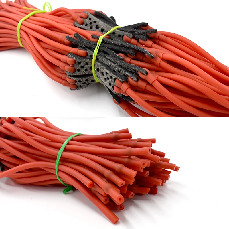 Banda de goma para tirachinas de 3 piezas/6 piezas, tubo de látex redondo, elástico, para deportes al aire libre, accesorios de disparo de catapulta - imagen 5