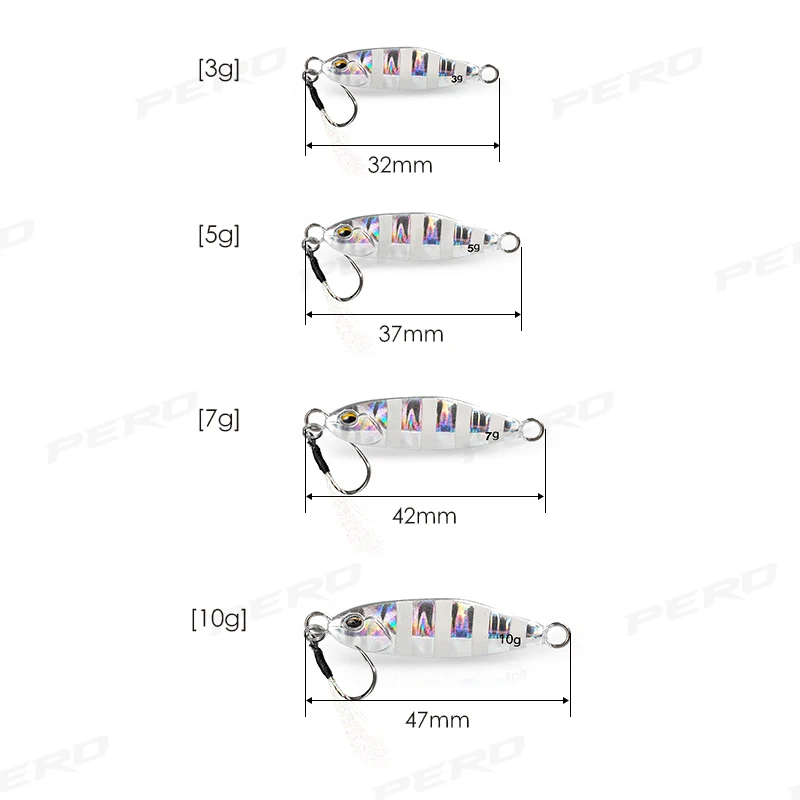 LETOYO señuelos de pesca mar spinning jigs de pesca de mar 3g 5g 7g 10g, Artificial para pesca en el mar, Roca, trucha, cuchara, piscardo fundido, Mirojig señuelos rockfishing pesca accesorios minnow spinning mar - imagen 3