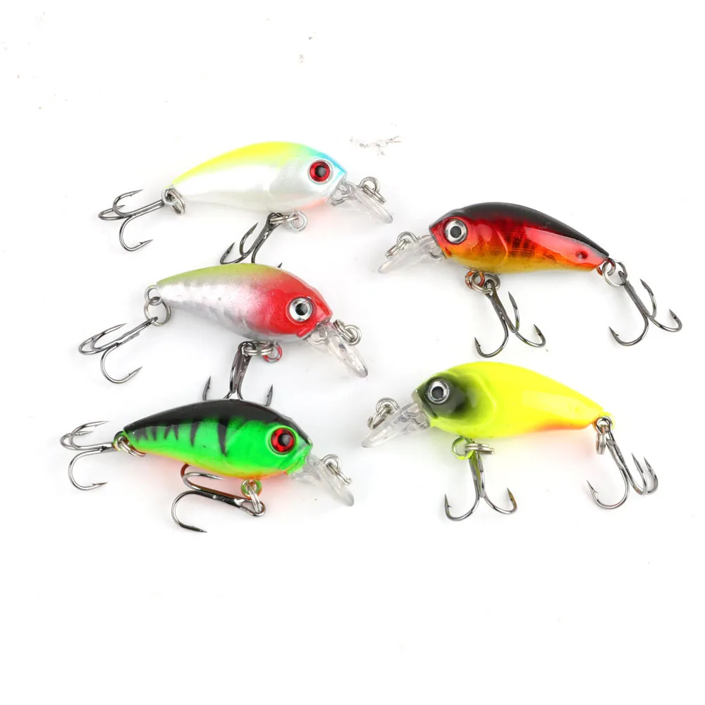 Señuelos de Pesca de 1 pieza, cebo duro para pececillos que se hunden, Wobbler Fishig, cebo Crankbait Artificial de 4,5 cm y 5G, aparejos de Pesca - imagen 2