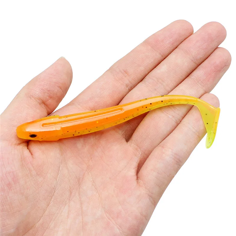 Señuelo de pesca de cola en T de doble color, 10,5 cm/4,7g, Swimbait, Swimbait, 9 colores, 4 Uds. - imagen 5