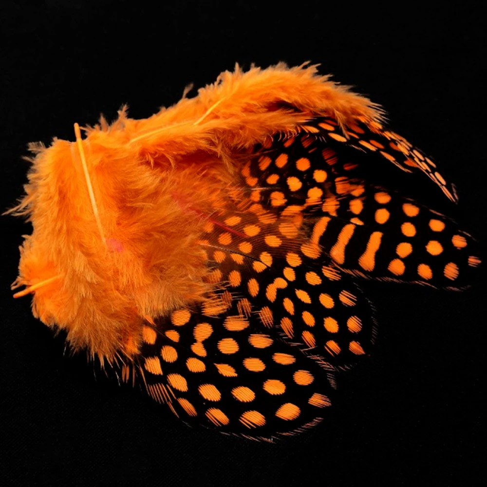 ICERIO-50 piezas de colores mezclados, plumas de gallina, Perla de Guinea, moscas, cola de mejillas, serpentinas, mojado, seco, Material para atar moscas