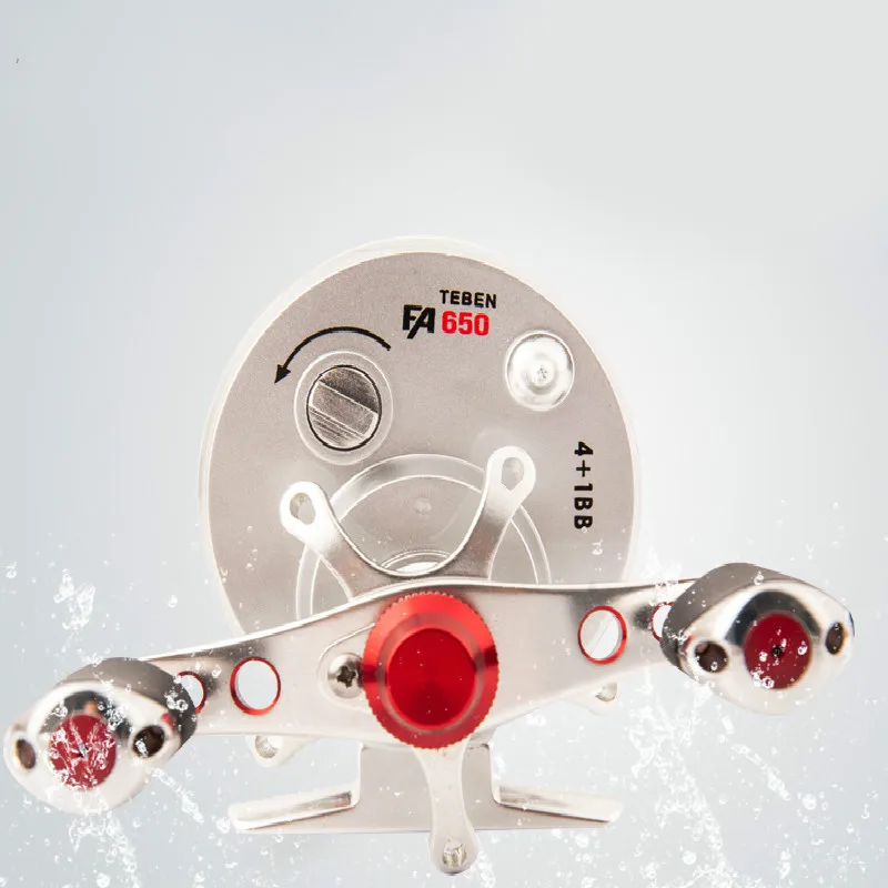 Carrete de pesca con mosca, rueda de balsa grande, bobina cortada izquierda/derecha, fundición a presión con mosca, rueda Hollwe, aparejos de pesca - imagen 3