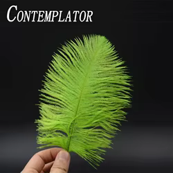 CONTEMPLATOR, 10 Uds., plumas de avestruz para serpentinas Scuds, plumas para atar moscas, 10 colores opcionales, colas para envolver cuerpos de avestruz