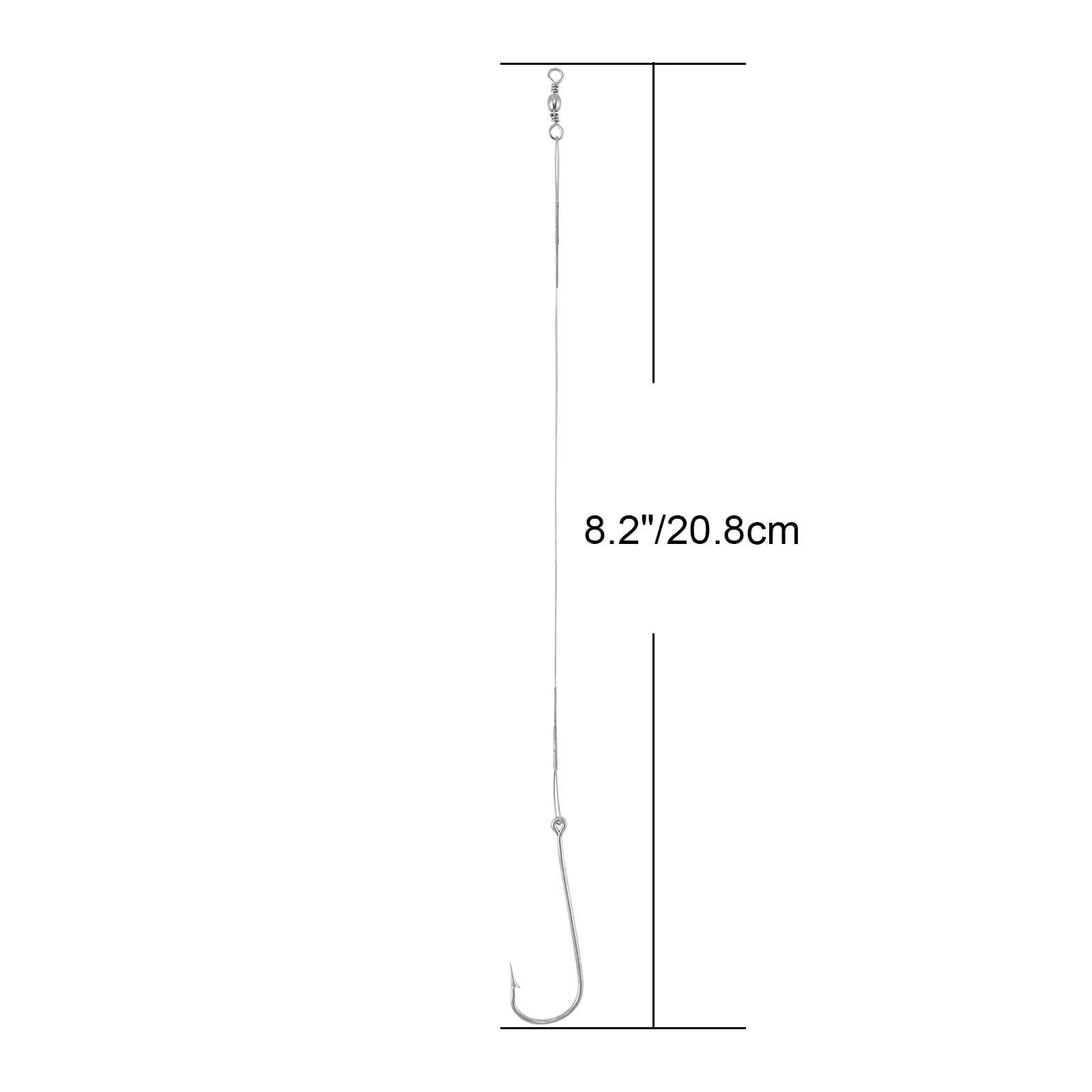 Aparejo de alambre para pesca de Surf, conector giratorio a presión, guía de línea de anzuelo, barco de mar, herramienta de pesca de fondo, agua salada, 30 piezas - imagen 2